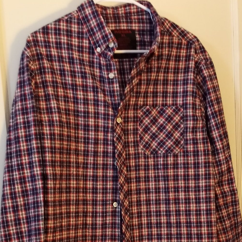 Vintage 90s RQQBA Flannel Shirt size XL